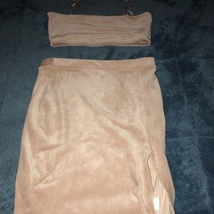 Fashion Nova Velvet 2 Piece Set